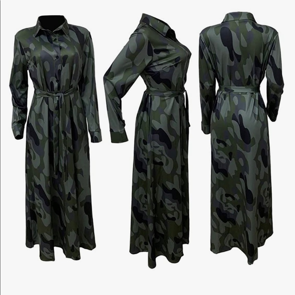 Women’s camouflage Shirt dress